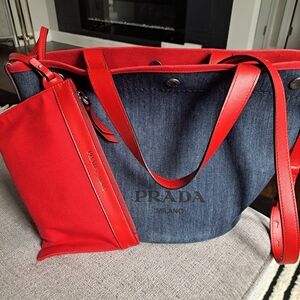 Prada Denim Crossbody Bag